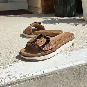 Sam Edelman Brown Buckle Sandals